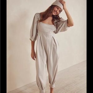Free People Lotta Love Romper in Almond Milk